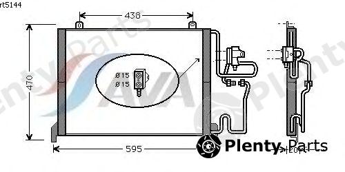  AVA QUALITY COOLING part RT5144 Condenser, air conditioning