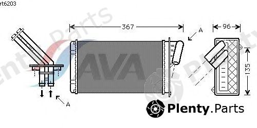  AVA QUALITY COOLING part RTA6203 Heat Exchanger, interior heating