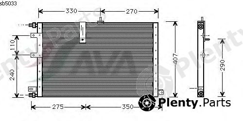  AVA QUALITY COOLING part SB5033 Condenser, air conditioning