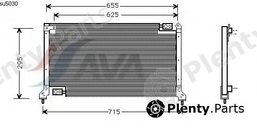  AVA QUALITY COOLING part SU5030 Condenser, air conditioning