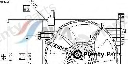  AVA QUALITY COOLING part SU7503 Fan, radiator