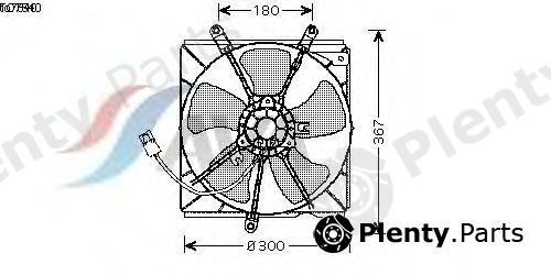  AVA QUALITY COOLING part TO7540 Fan, radiator