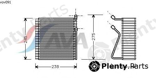  AVA QUALITY COOLING part VOV091 Evaporator, air conditioning