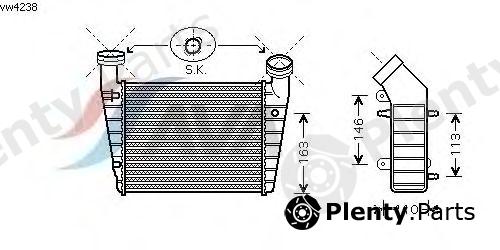  AVA QUALITY COOLING part VW4238 Intercooler, charger
