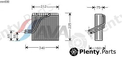  AVA QUALITY COOLING part VWV030 Evaporator, air conditioning