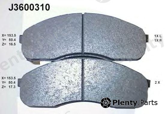  NIPPARTS part J3600310 Brake Pad Set, disc brake