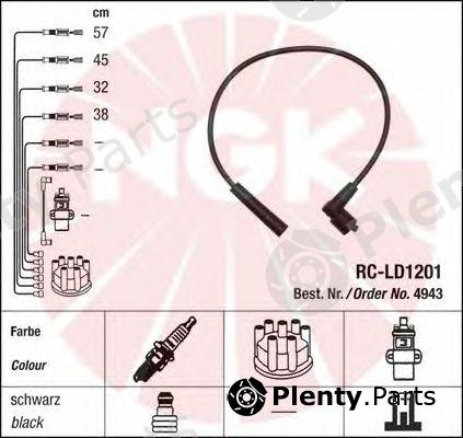  NGK part 4943 Ignition Cable Kit