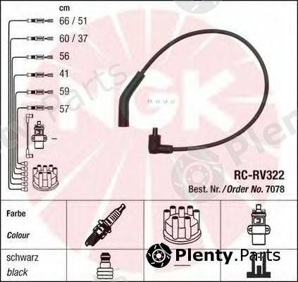  NGK part 7078 Ignition Cable Kit