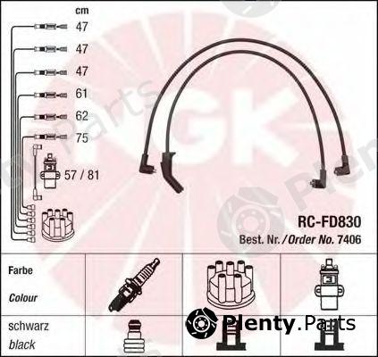  NGK part 7406 Ignition Cable Kit