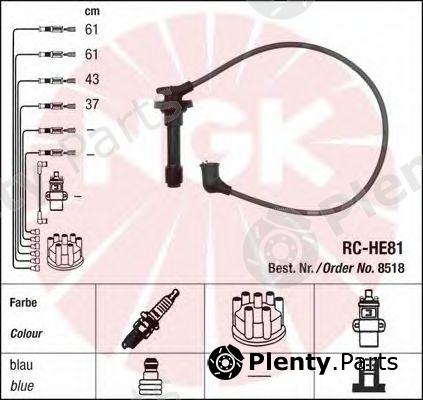  NGK part 8518 Ignition Cable Kit