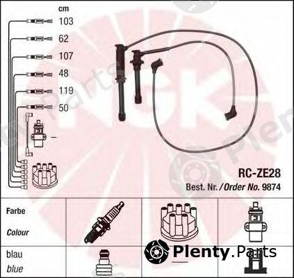  NGK part 9874 Ignition Cable Kit