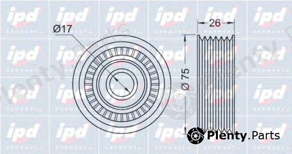  IPD part 15-0768 (150768) Deflection/Guide Pulley, v-ribbed belt