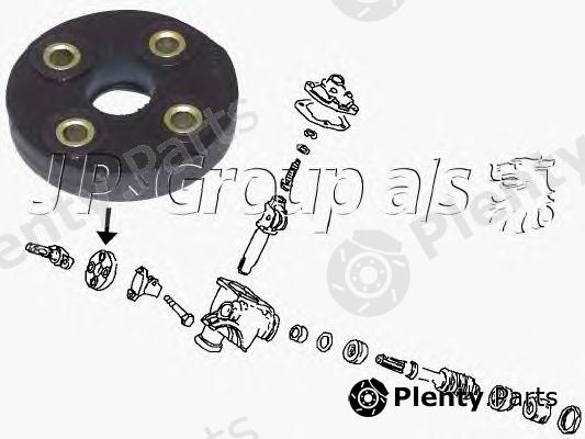  JP GROUP part 415200001 Steering Column Coupling