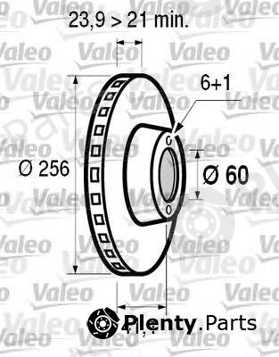  VALEO part 186592 Brake Disc