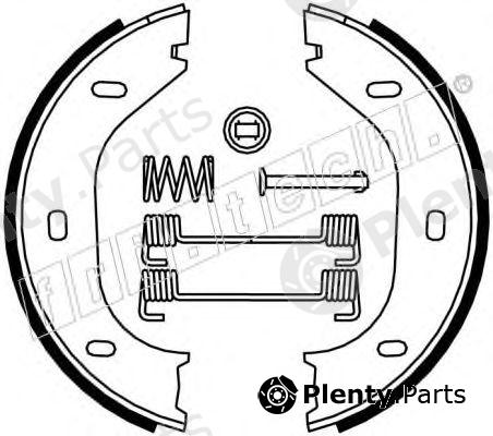  fri.tech. part 1019.021K (1019021K) Brake Shoe Set, parking brake