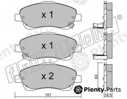  fri.tech. part 466.0 (4660) Brake Pad Set, disc brake