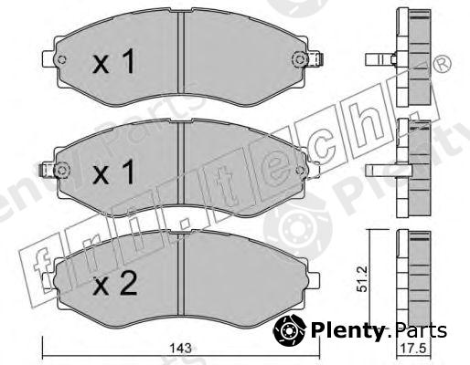  fri.tech. part 525.0 (5250) Brake Pad Set, disc brake