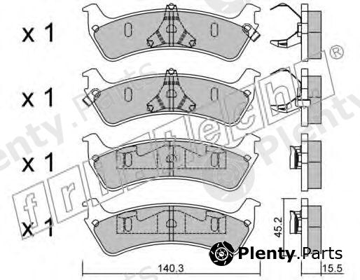  fri.tech. part 700.0 (7000) Brake Pad Set, disc brake