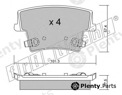  fri.tech. part 734.0 (7340) Brake Pad Set, disc brake