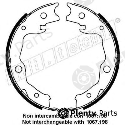  fri.tech. part 1115.322 (1115322) Brake Shoe Set, parking brake