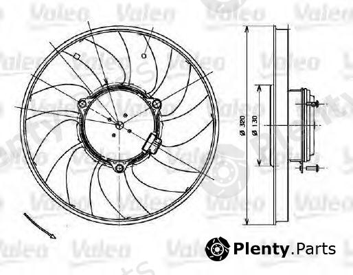  VALEO part 696083 Fan, radiator