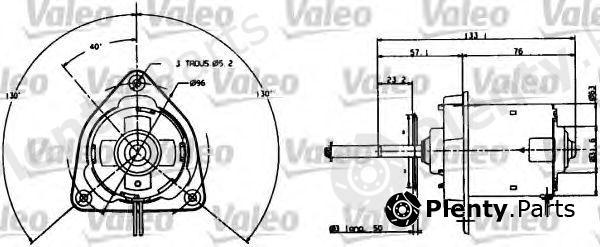  VALEO part 698004 Electric Motor, radiator fan