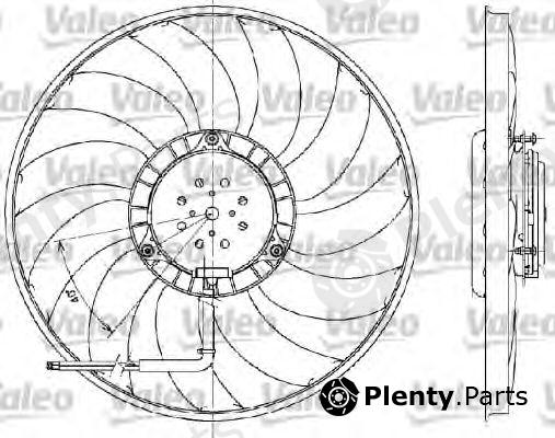  VALEO part 698609 Fan, radiator