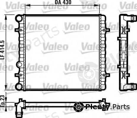  VALEO part 731607 Radiator, engine cooling