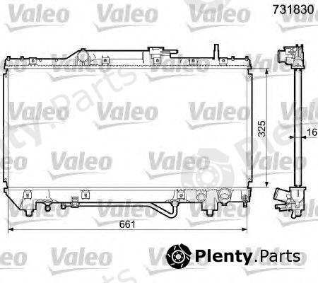  VALEO part 731830 Radiator, engine cooling
