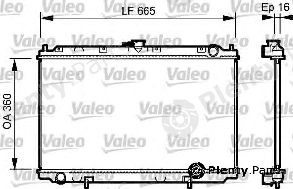  VALEO part 732528 Radiator, engine cooling