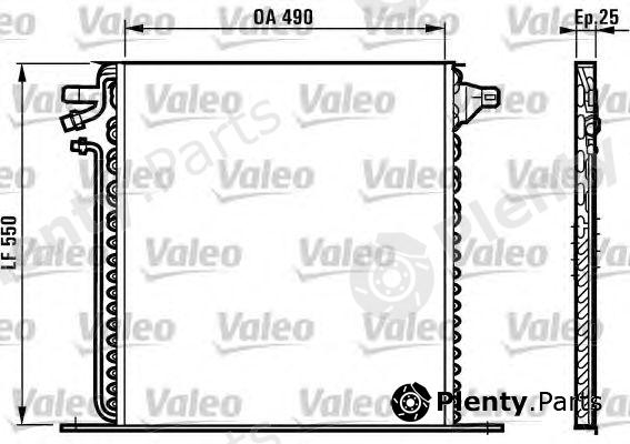  VALEO part 817011 Condenser, air conditioning