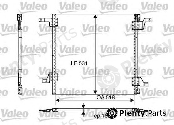  VALEO part 817458 Condenser, air conditioning