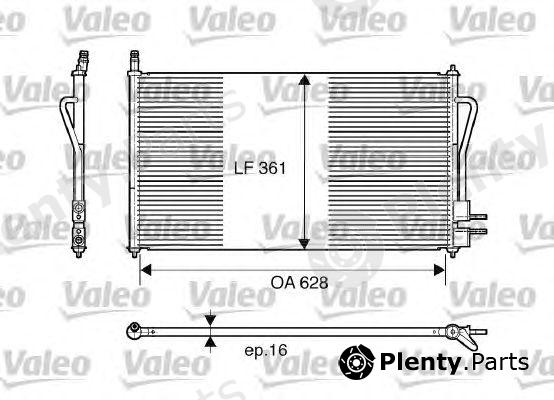  VALEO part 817493 Condenser, air conditioning