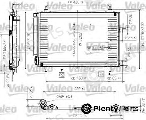  VALEO part 817524 Condenser, air conditioning