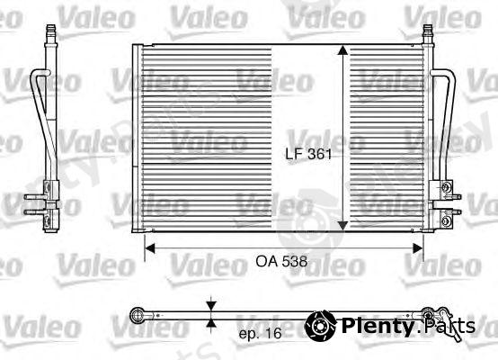  VALEO part 817664 Condenser, air conditioning