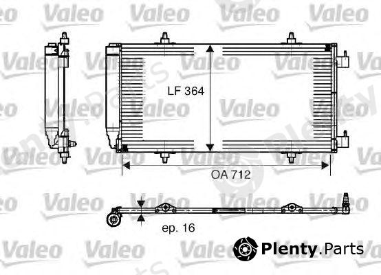  VALEO part 817668 Condenser, air conditioning