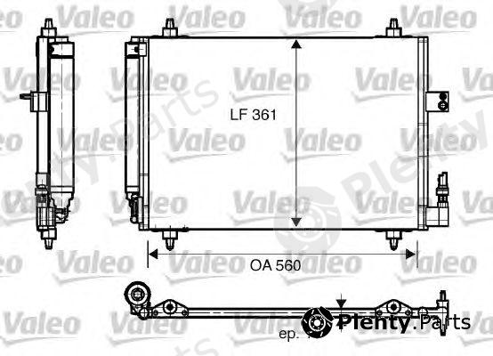  VALEO part 817824 Condenser, air conditioning