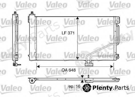  VALEO part 817848 Condenser, air conditioning