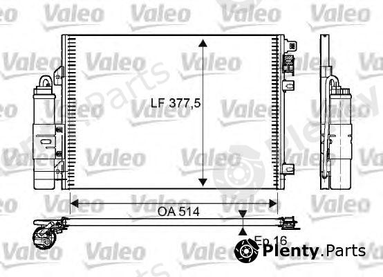  VALEO part 814051 Condenser, air conditioning