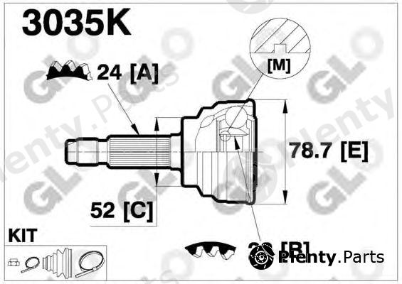  GLO part 3035K Joint Kit, drive shaft