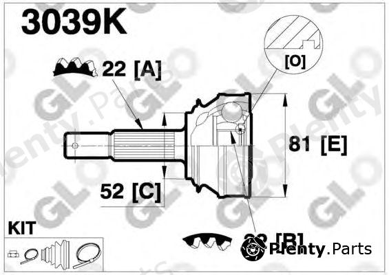  GLO part 3039K Joint Kit, drive shaft