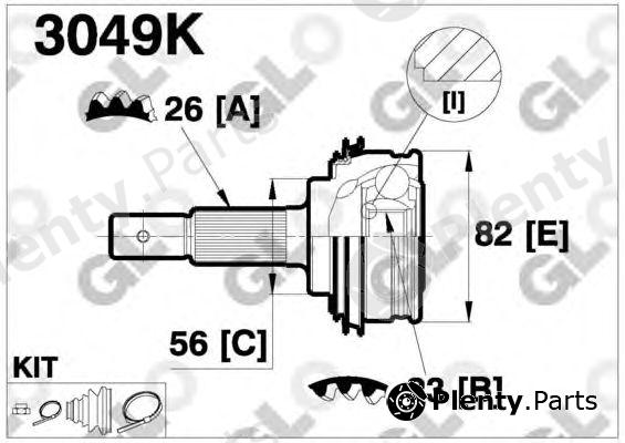  GLO part 3049K Joint Kit, drive shaft