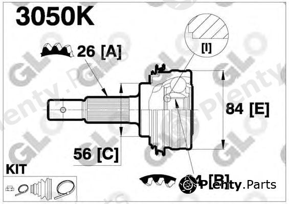  GLO part 3050K Joint Kit, drive shaft