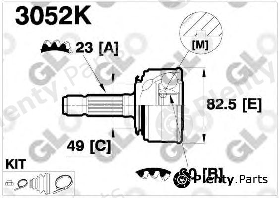  GLO part 3052K Joint Kit, drive shaft