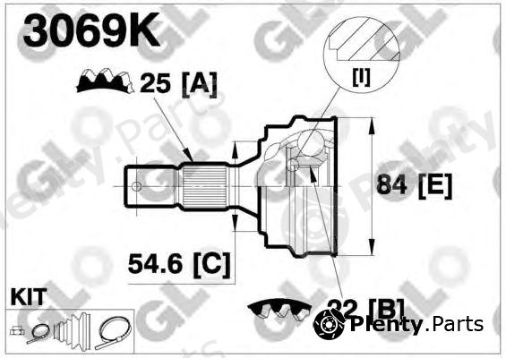  GLO part 3069K Joint Kit, drive shaft
