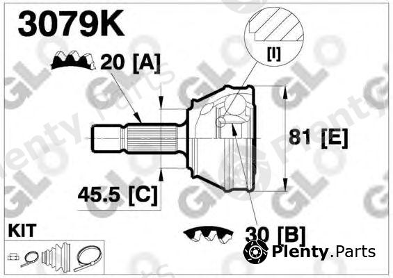  GLO part 3079K Joint Kit, drive shaft