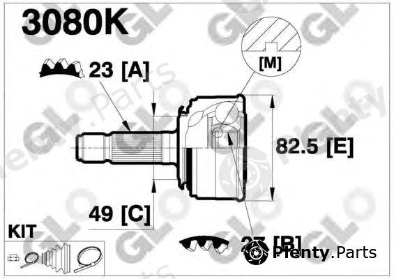  GLO part 3080K Joint Kit, drive shaft