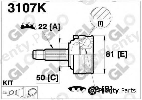  GLO part 3107K Joint Kit, drive shaft