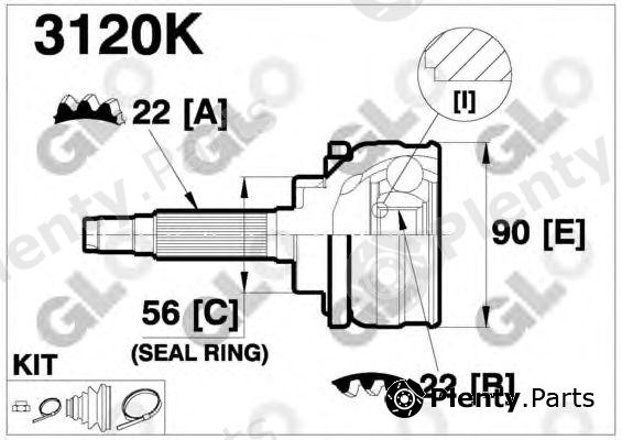  GLO part 3120K Joint Kit, drive shaft