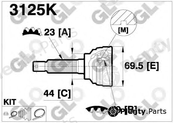  GLO part 3125K Joint Kit, drive shaft